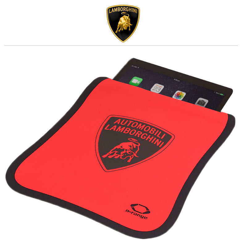 Lamborghini Tablet Schutzhülle Techno aus Neopren, rot