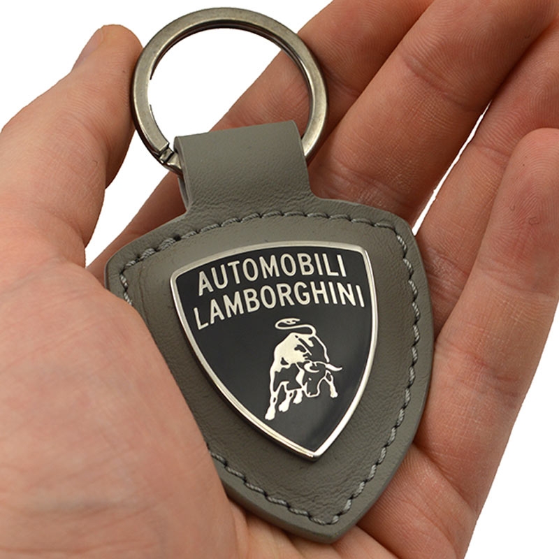 Lamborghini Schlüsselanhänger aus Leder, grün Lamborghini Schlüsselanhänger aus Leder, grün