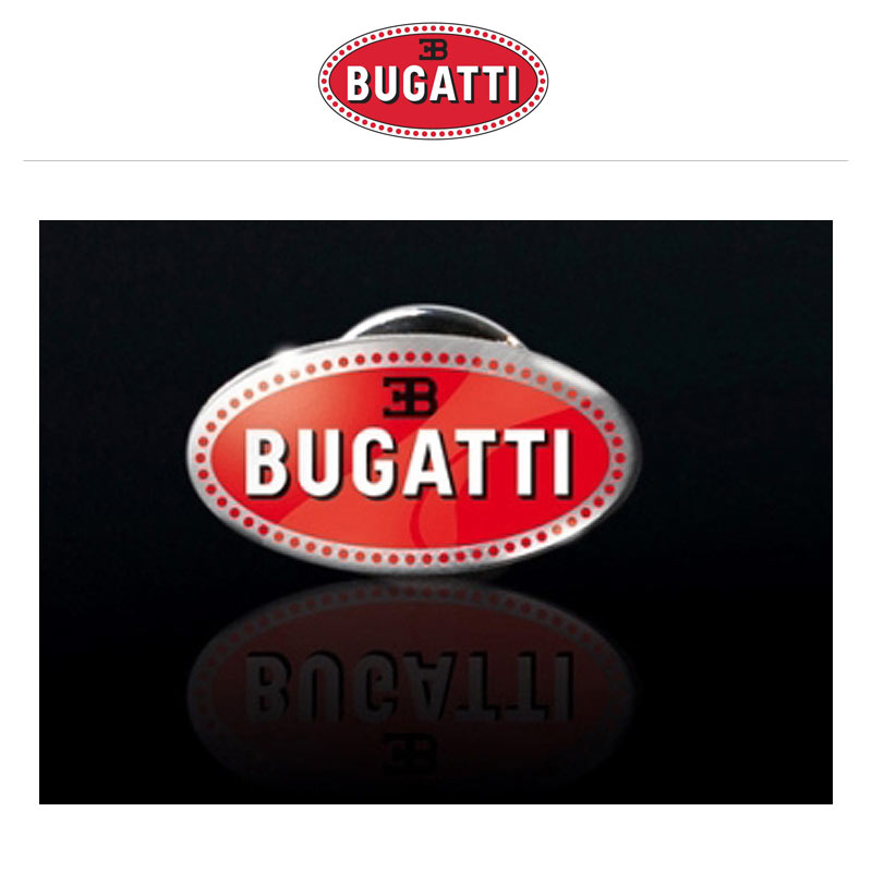 Bugatti Macaron-Steckpin, rot