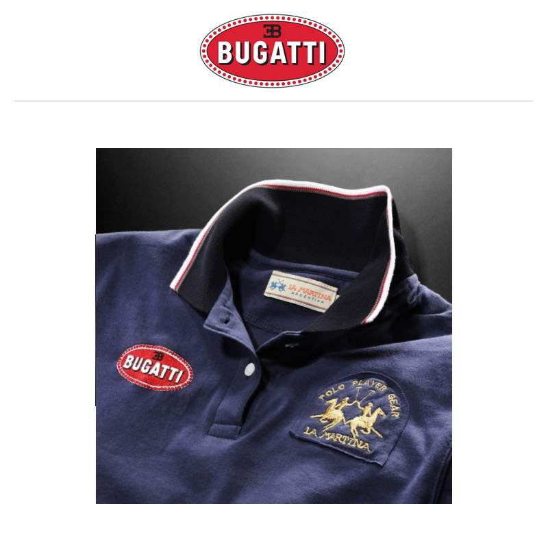 Bugatti Herren Poloshirt by La Martina, blau