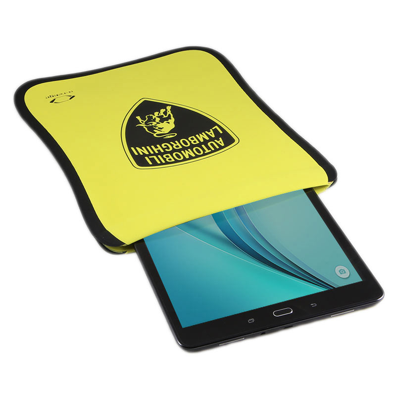 Lamborghini Tablet Schutzhülle Techno aus Neopren, gelb