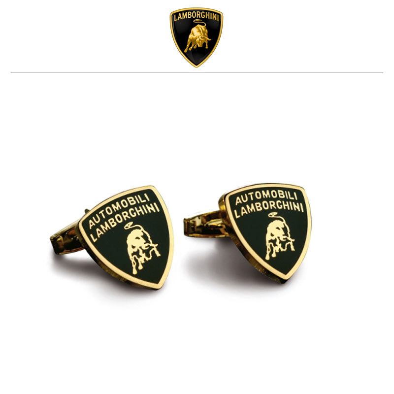 Lamborghini Manschettenknöpfe Crest Cufflinks, gold