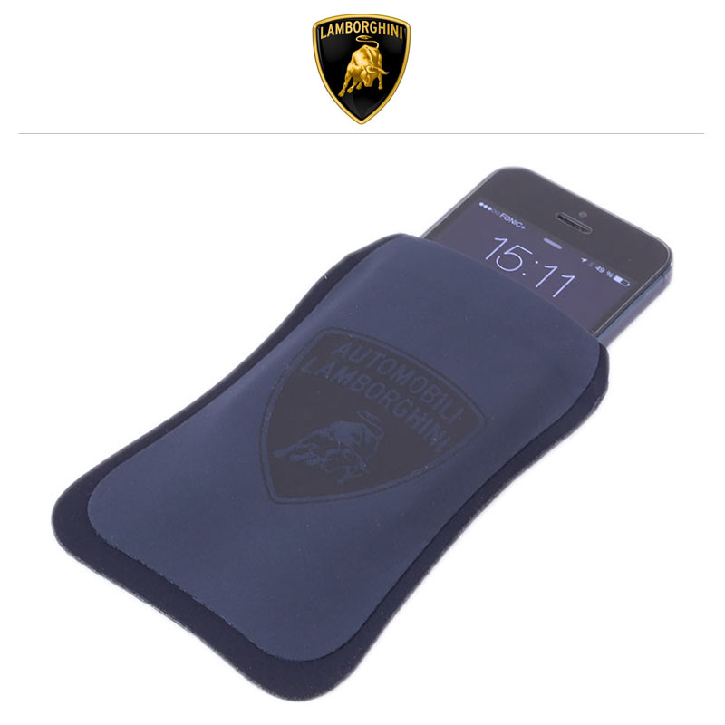 Lamborghini SmartPhone Schutzhülle Techno aus Neopren, grau