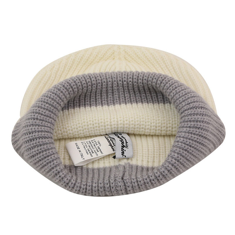 Lamborghini zweifarbige Mütze, beige/grau