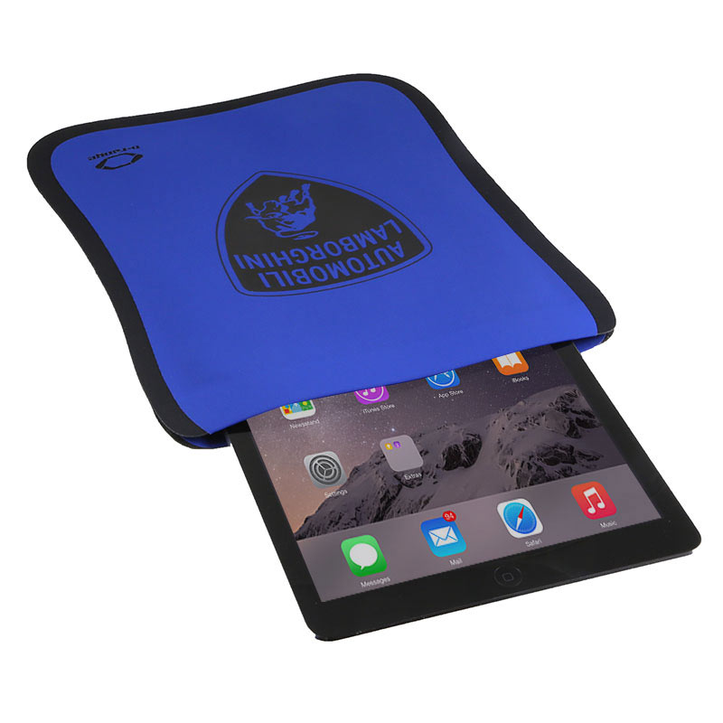 Lamborghini Tablet Schutzhülle Techno aus Neopren, blau