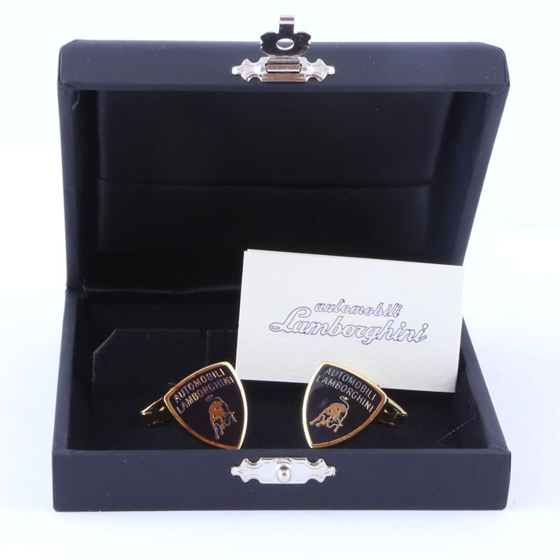 Lamborghini Manschettenknöpfe Crest Cufflinks, gold