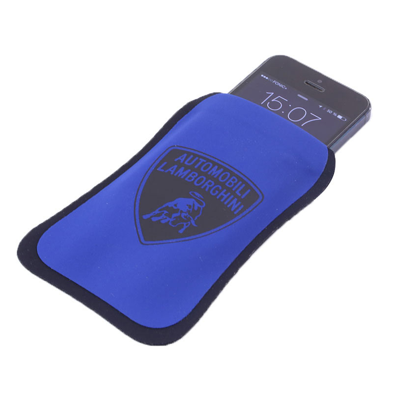 Lamborghini SmartPhone Schutzhülle Techno aus Neopren, blau