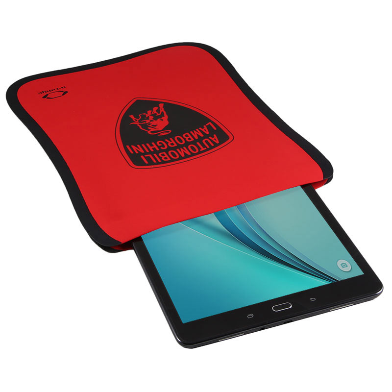 Lamborghini Tablet Schutzhülle Techno aus Neopren, rot