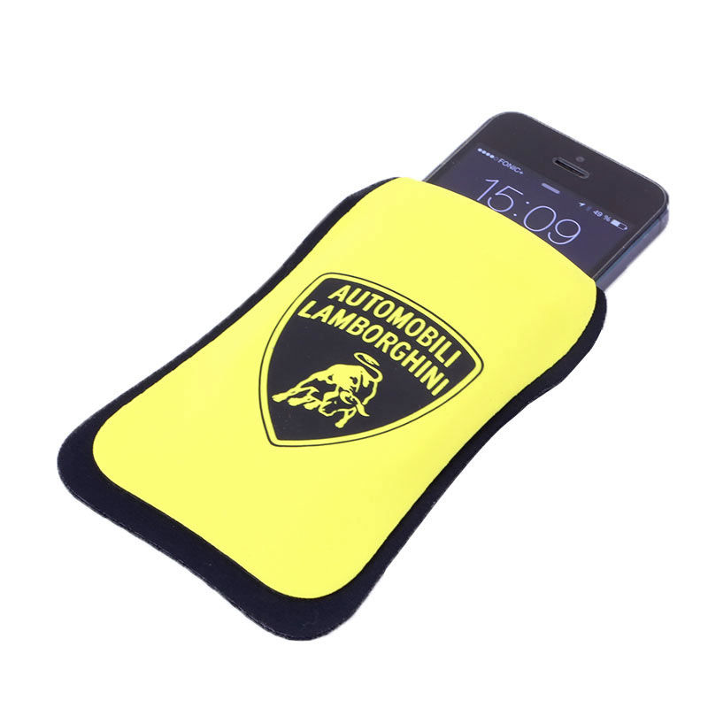 Lamborghini SmartPhone Schutzhülle Techno aus Neopren, gelb